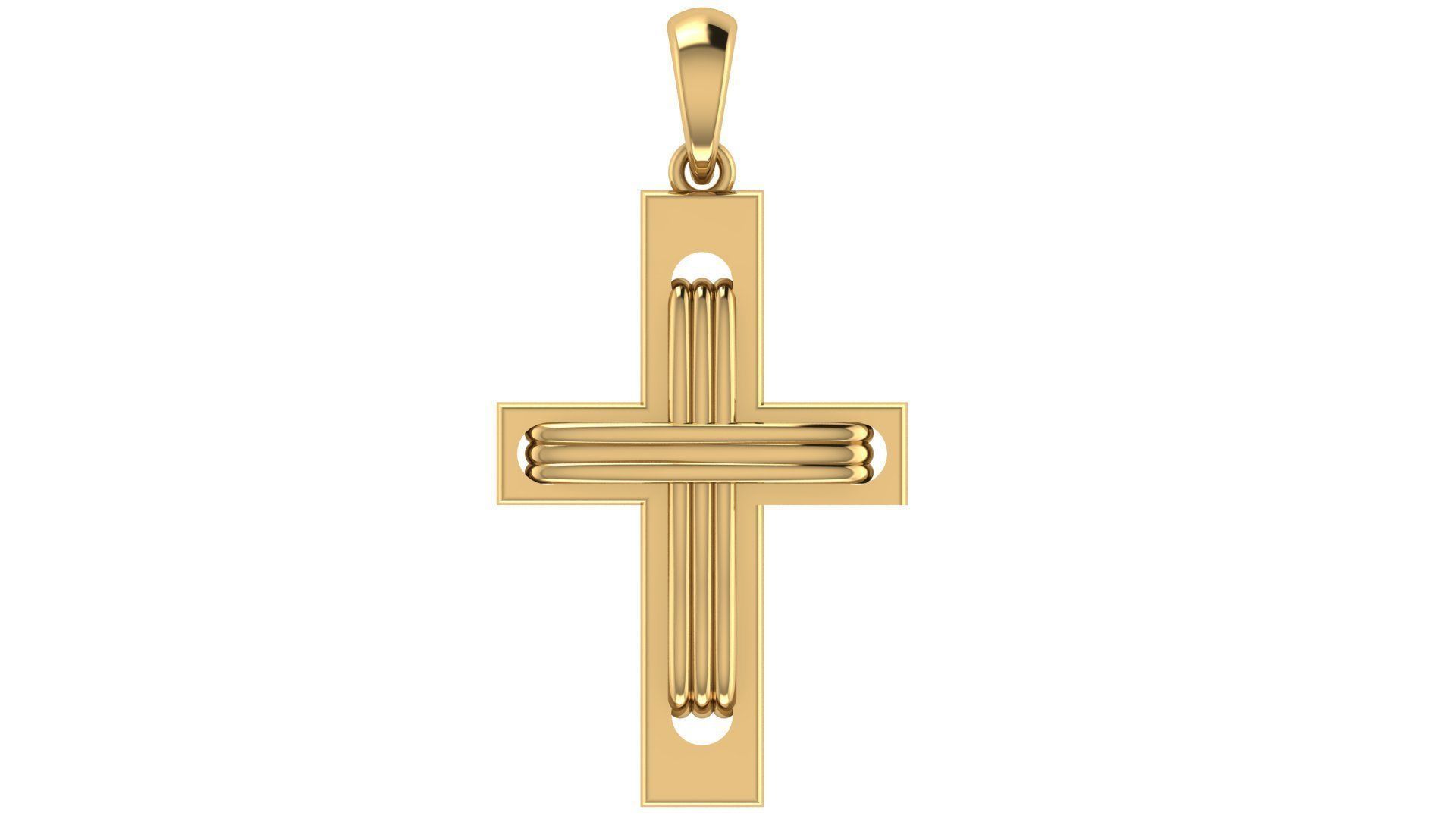 CROSS PENDANT CR57 3D print model_5