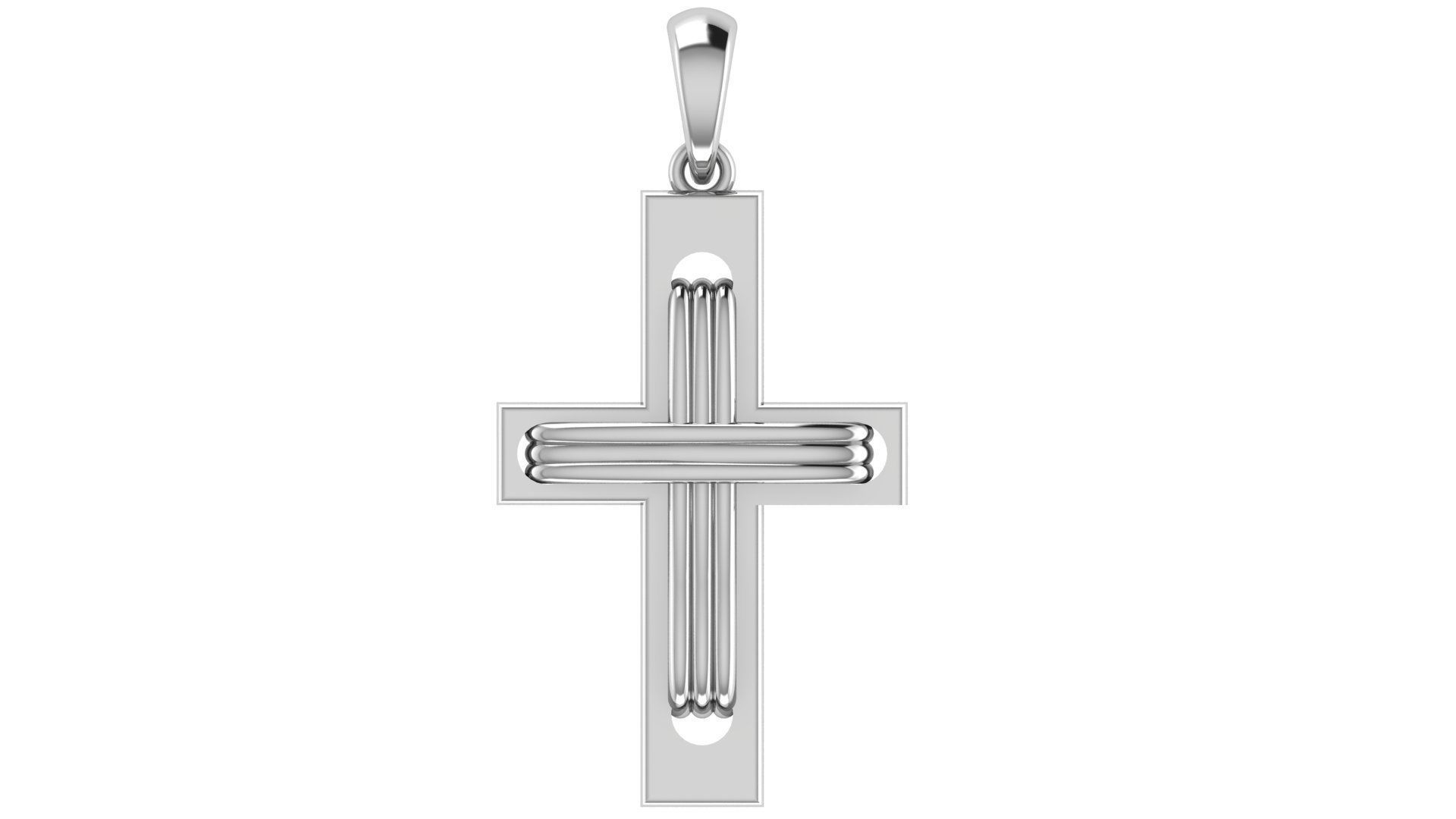 CROSS PENDANT CR57 3D print model_4
