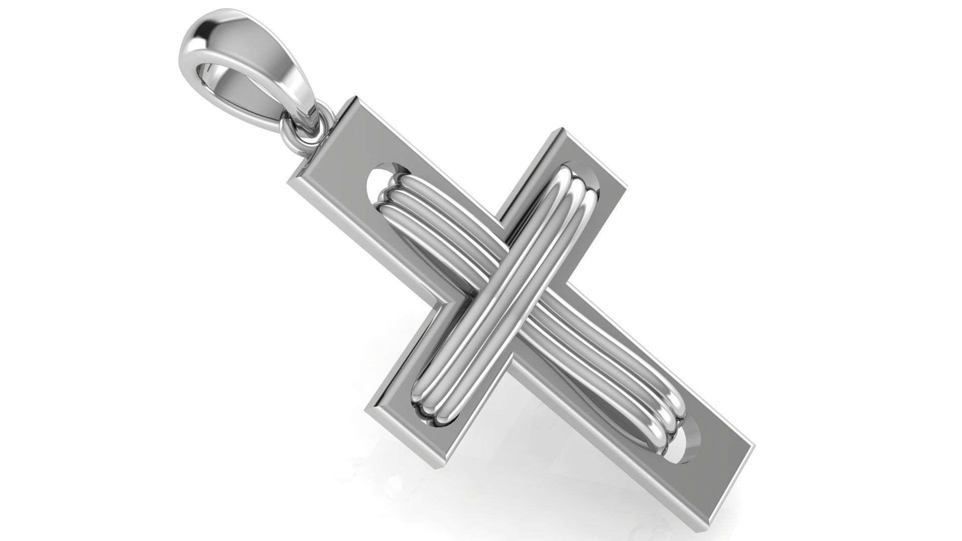 CROSS PENDANT CR57 3D print model_2