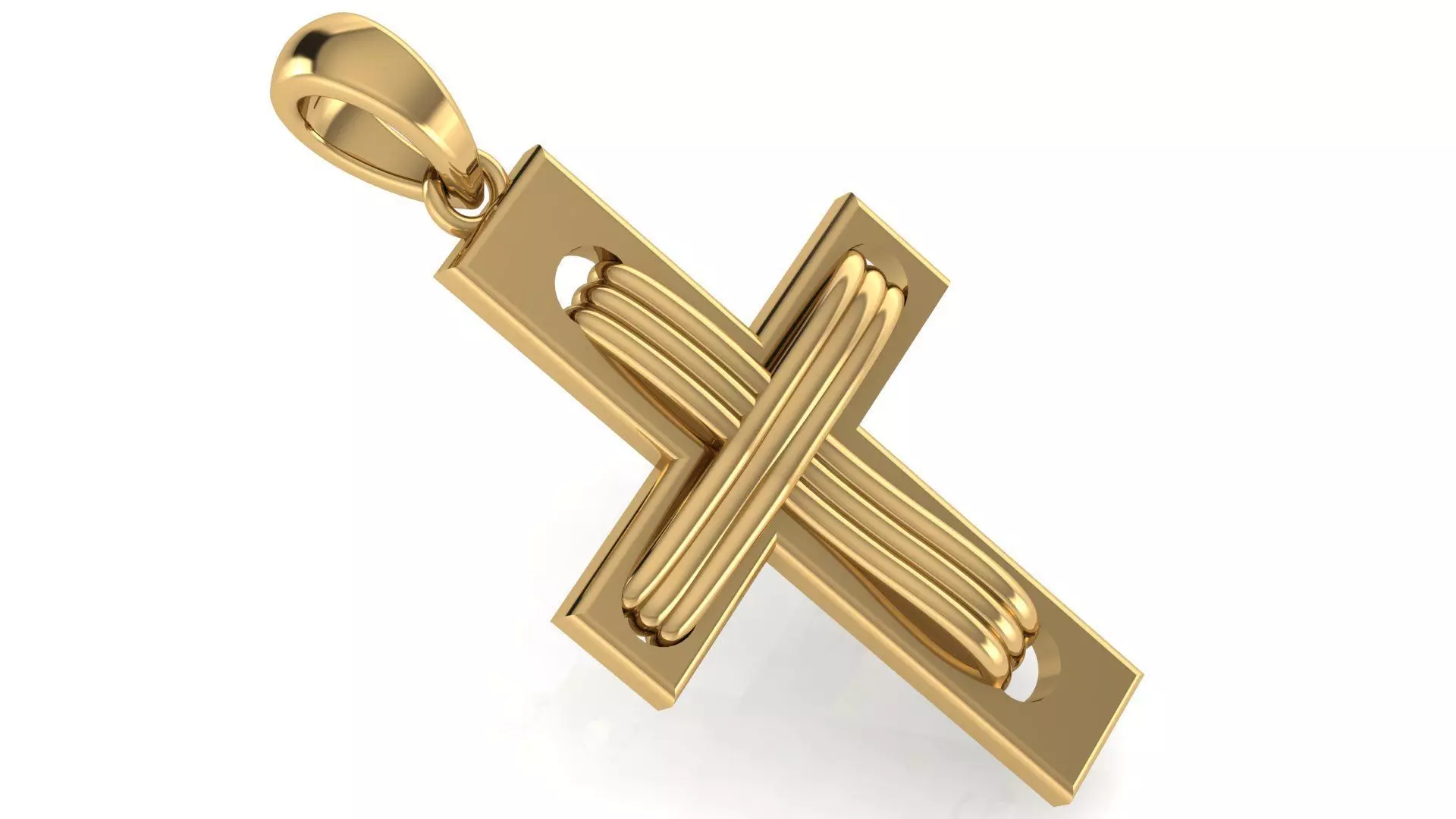 CROSS PENDANT CR57 3D print model_0