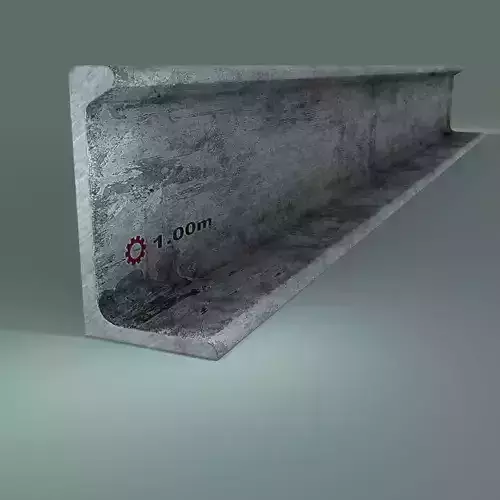 Angle Steel Beam SMB10 Low-poly Model Low-poly 3D model
