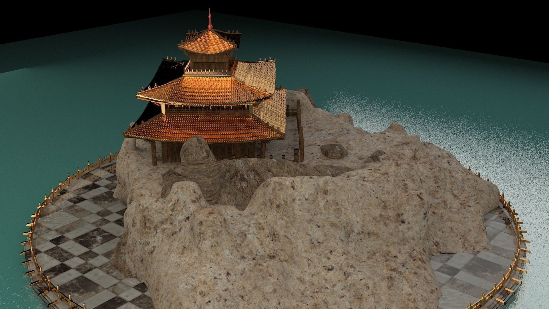 Chinese ancient house 3D model_2