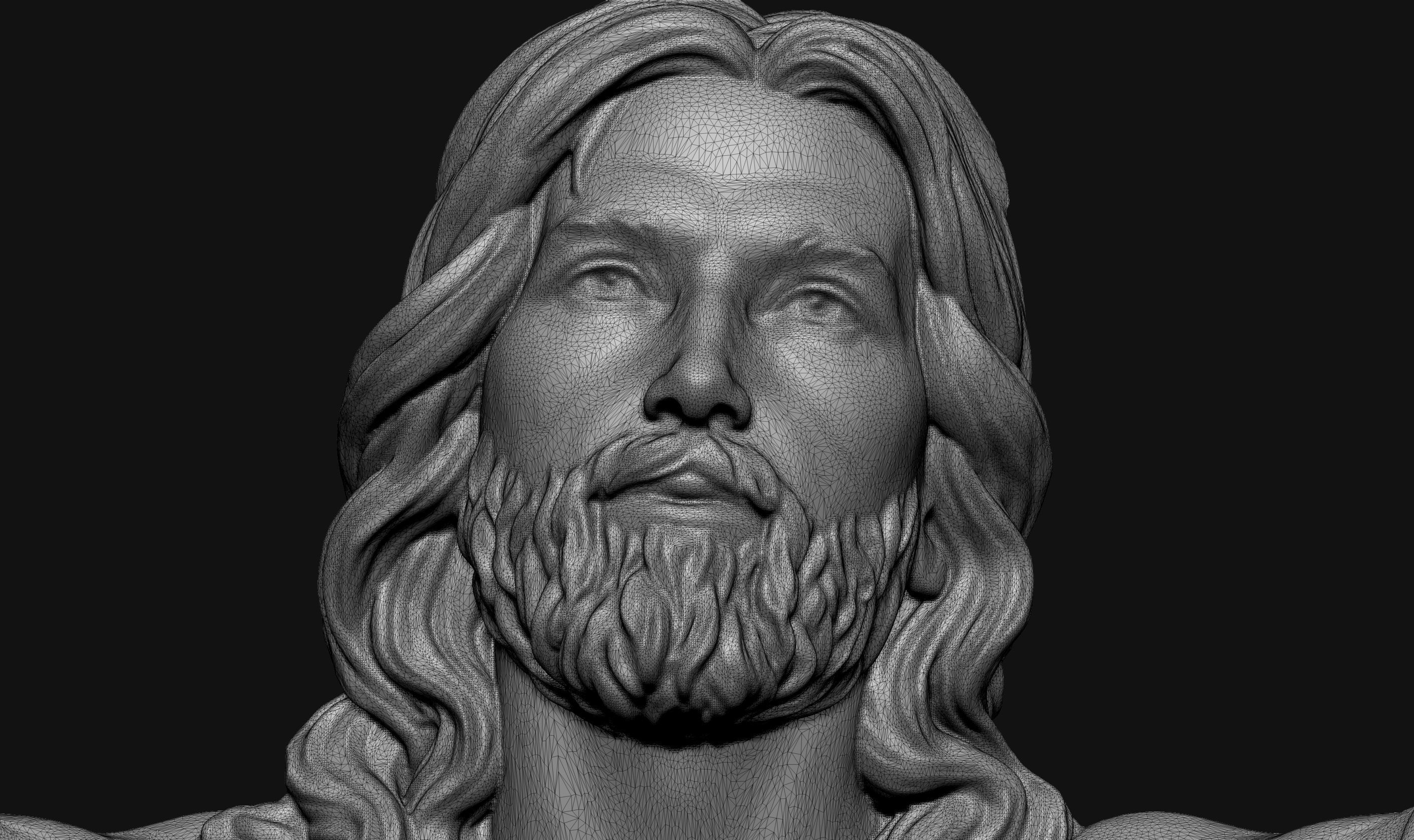 Ascension of Jesus Relief V2 3D print model_4