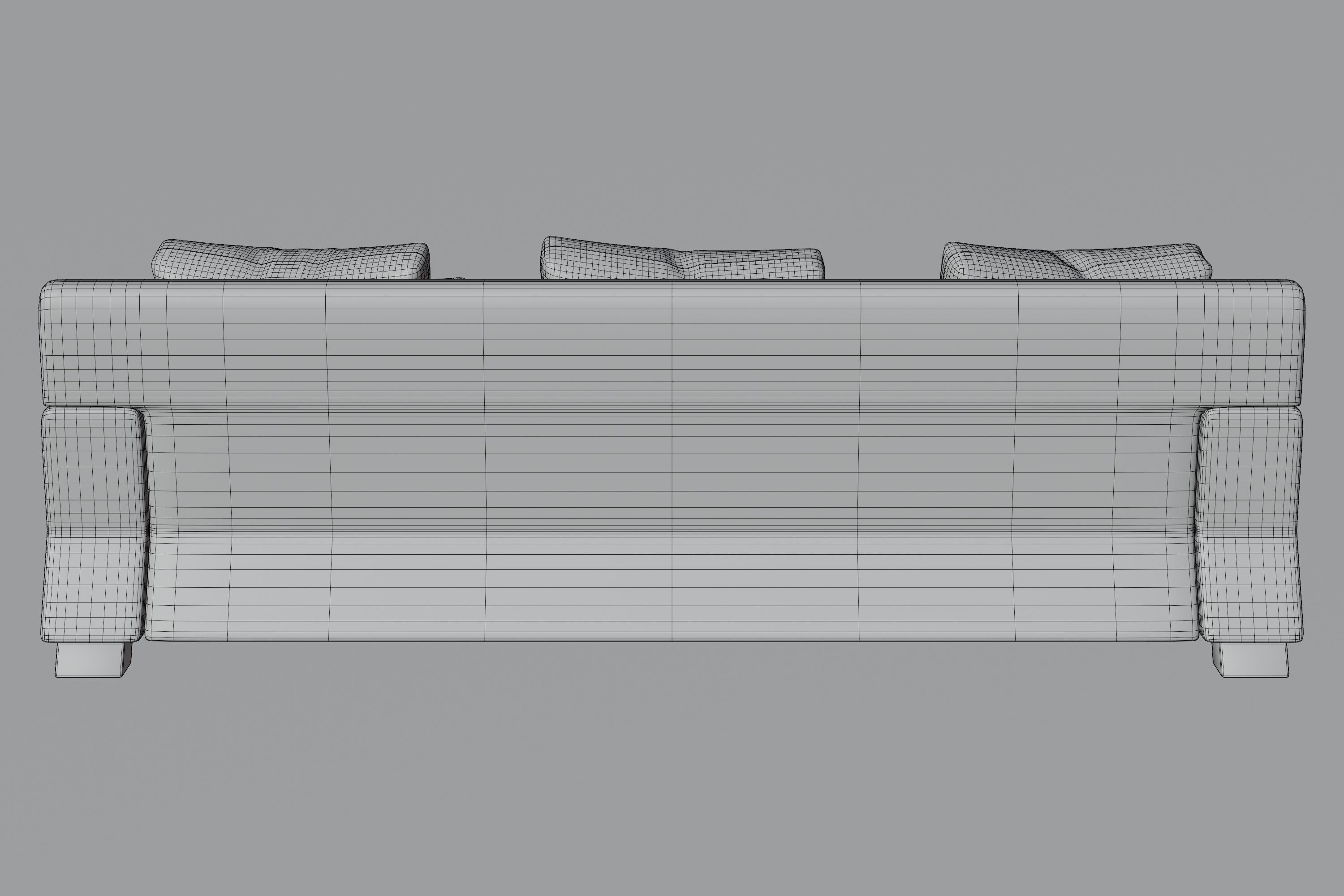 Modern Design Italian Sofa 3D model_10