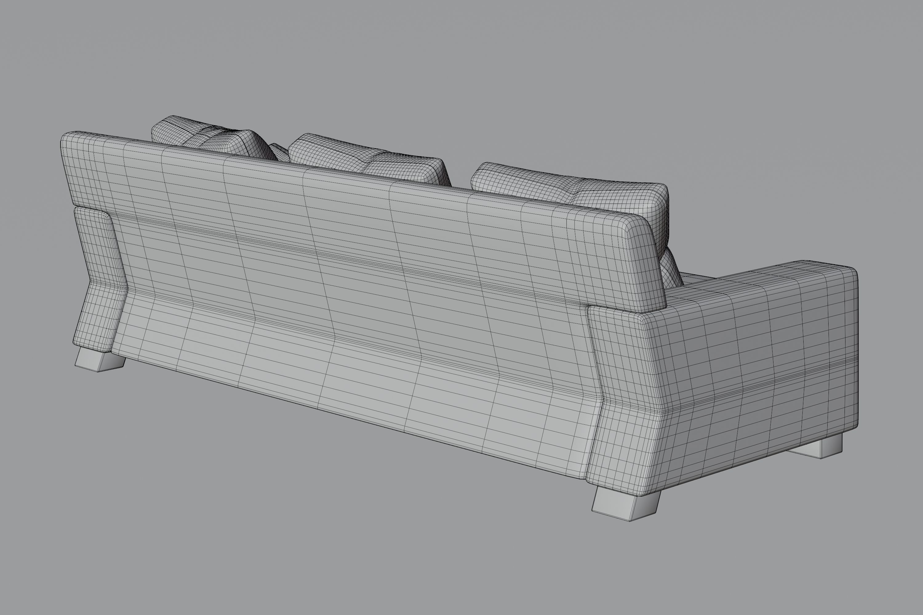 Modern Design Italian Sofa 3D model_8