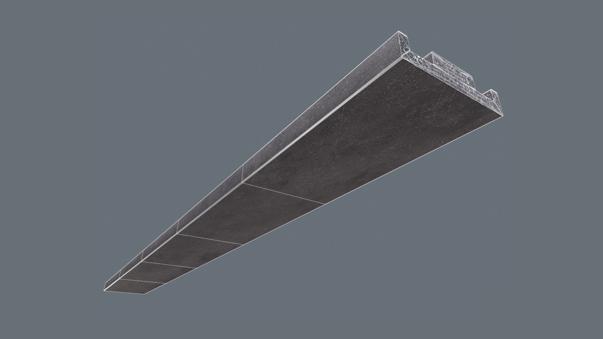 Gearing Track Profile SMB Low-poly Model Low-poly 3D model_4