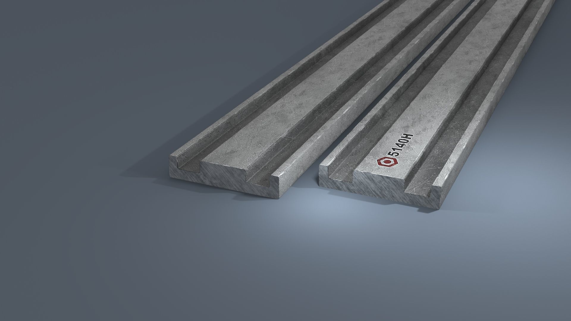 Gearing Track Profile SMB Low-poly Model Low-poly 3D model_9