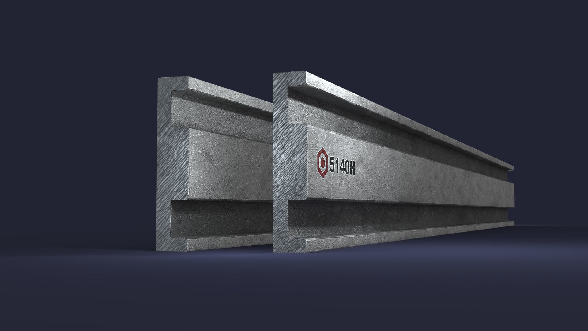 Gearing Track Profile SMB Low-poly Model Low-poly 3D model_6