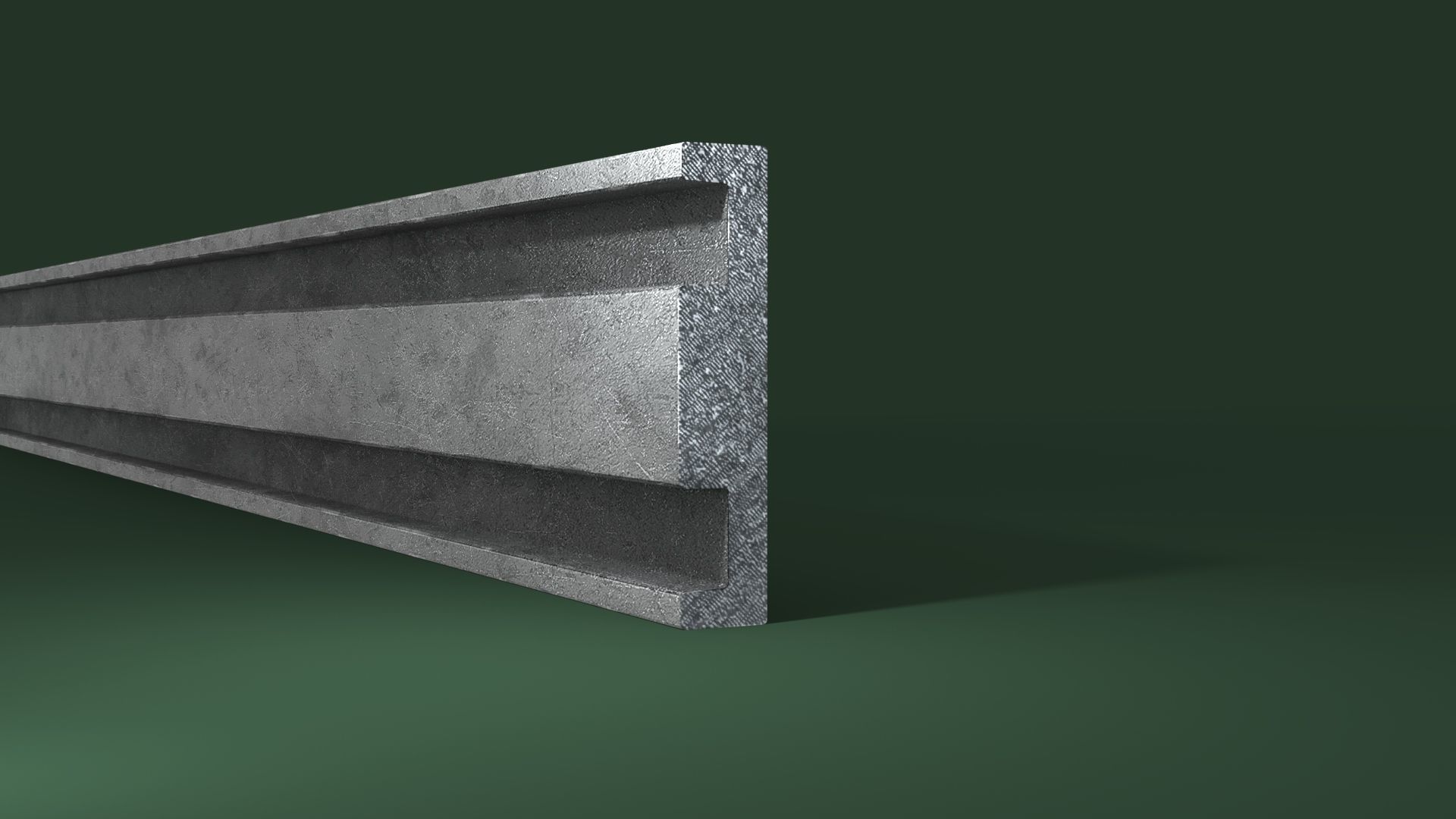 Gearing Track Profile SMB Low-poly Model Low-poly 3D model_7