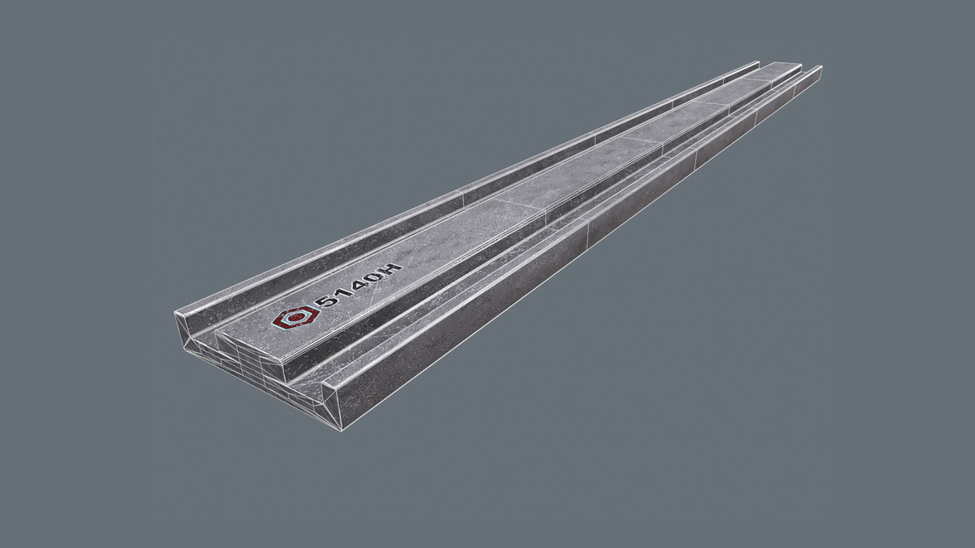 Gearing Track Profile SMB Low-poly Model Low-poly 3D model_3