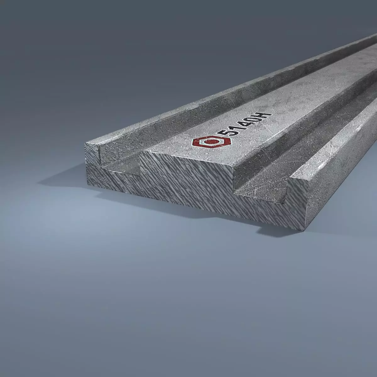 Gearing Track Profile SMB Low-poly Model Low-poly 3D model_0