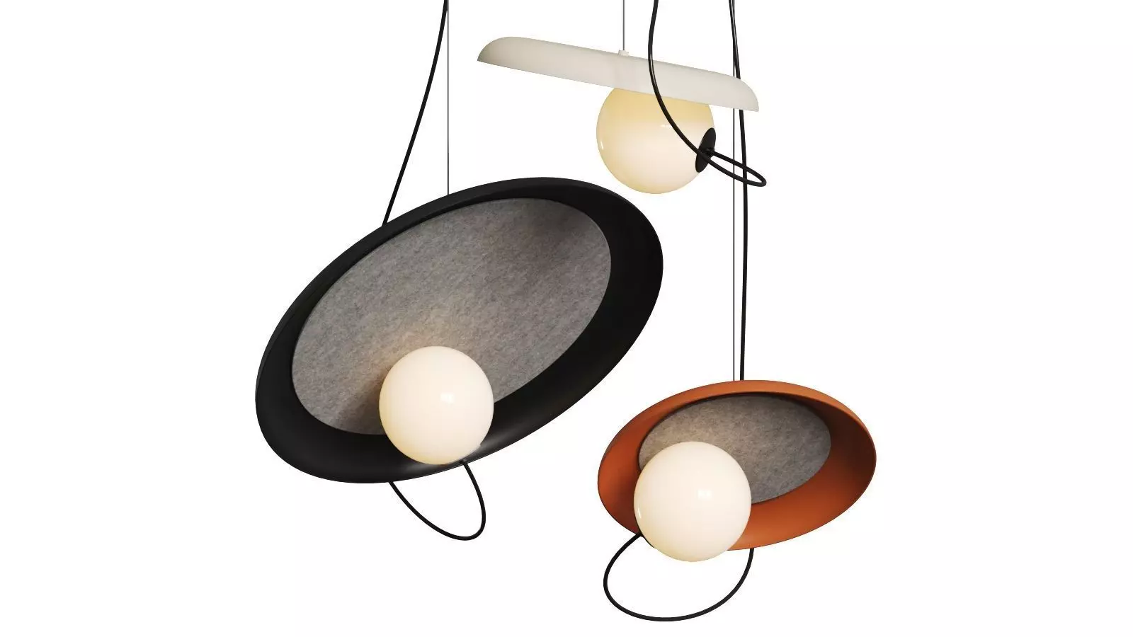 Milan Iluminacion Wire Pendant Lamps 3D model