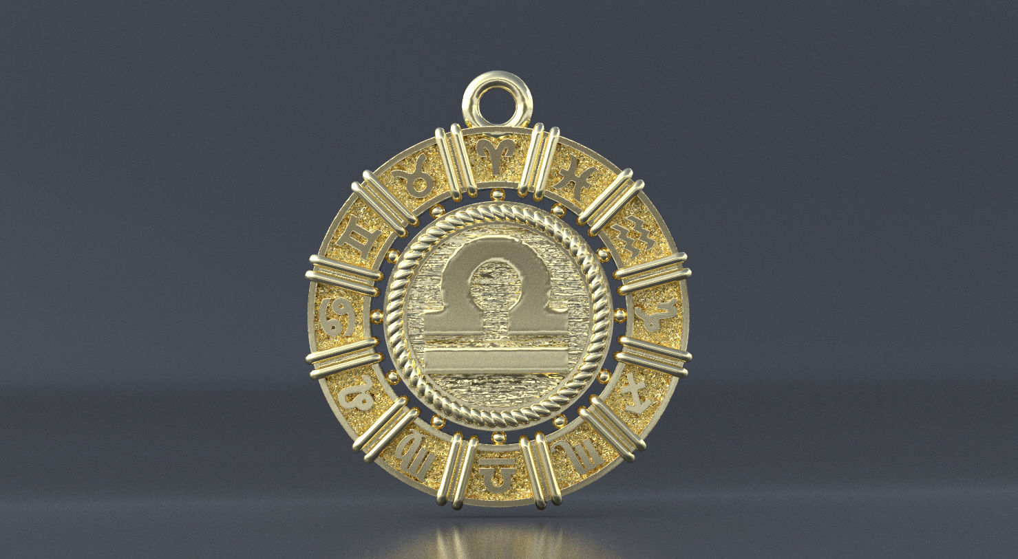 Zodiac symbol LIBRA  3D print model 3D print model_8