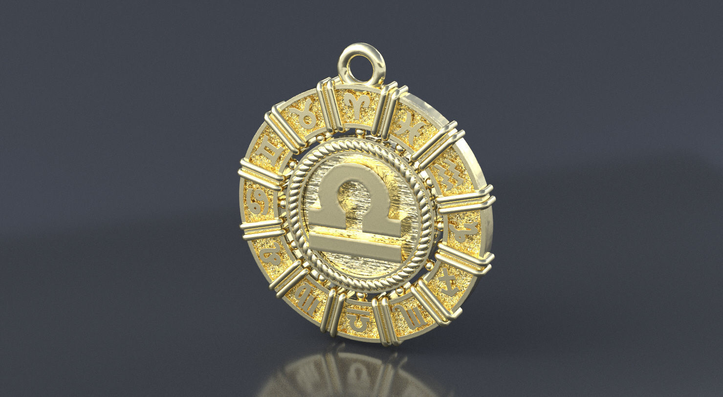 Zodiac symbol LIBRA  3D print model 3D print model_7