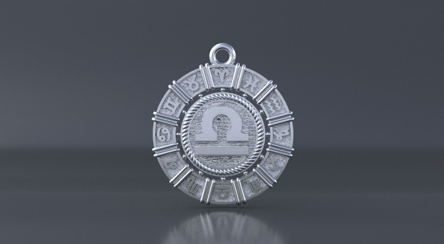 Zodiac symbol LIBRA  3D print model 3D print model_4