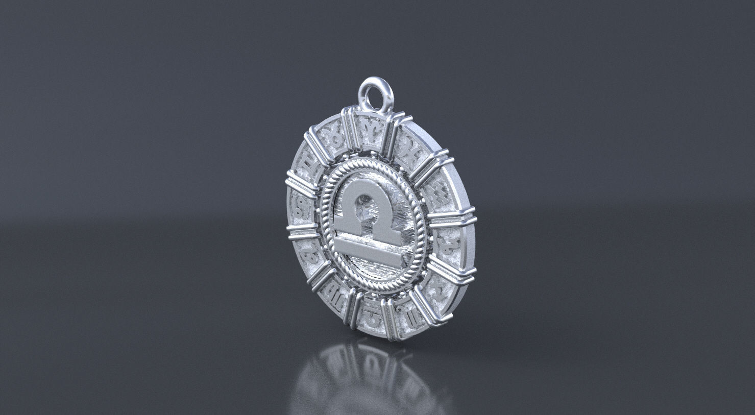 Zodiac symbol LIBRA  3D print model 3D print model_5