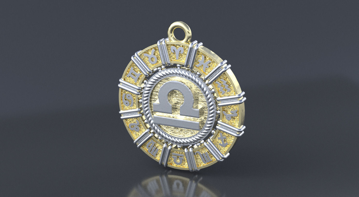 Zodiac symbol LIBRA  3D print model 3D print model_2