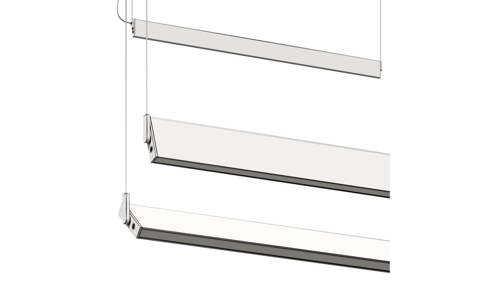 Ole Lighting Manolo Linear Pendant Lamp 3D model_1