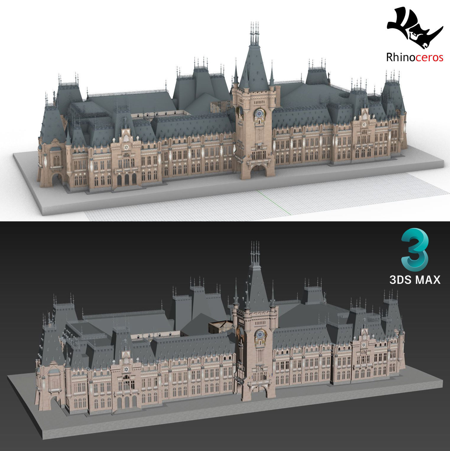 Palace of Culture - Palatul Culturii Iasi 3D model_9