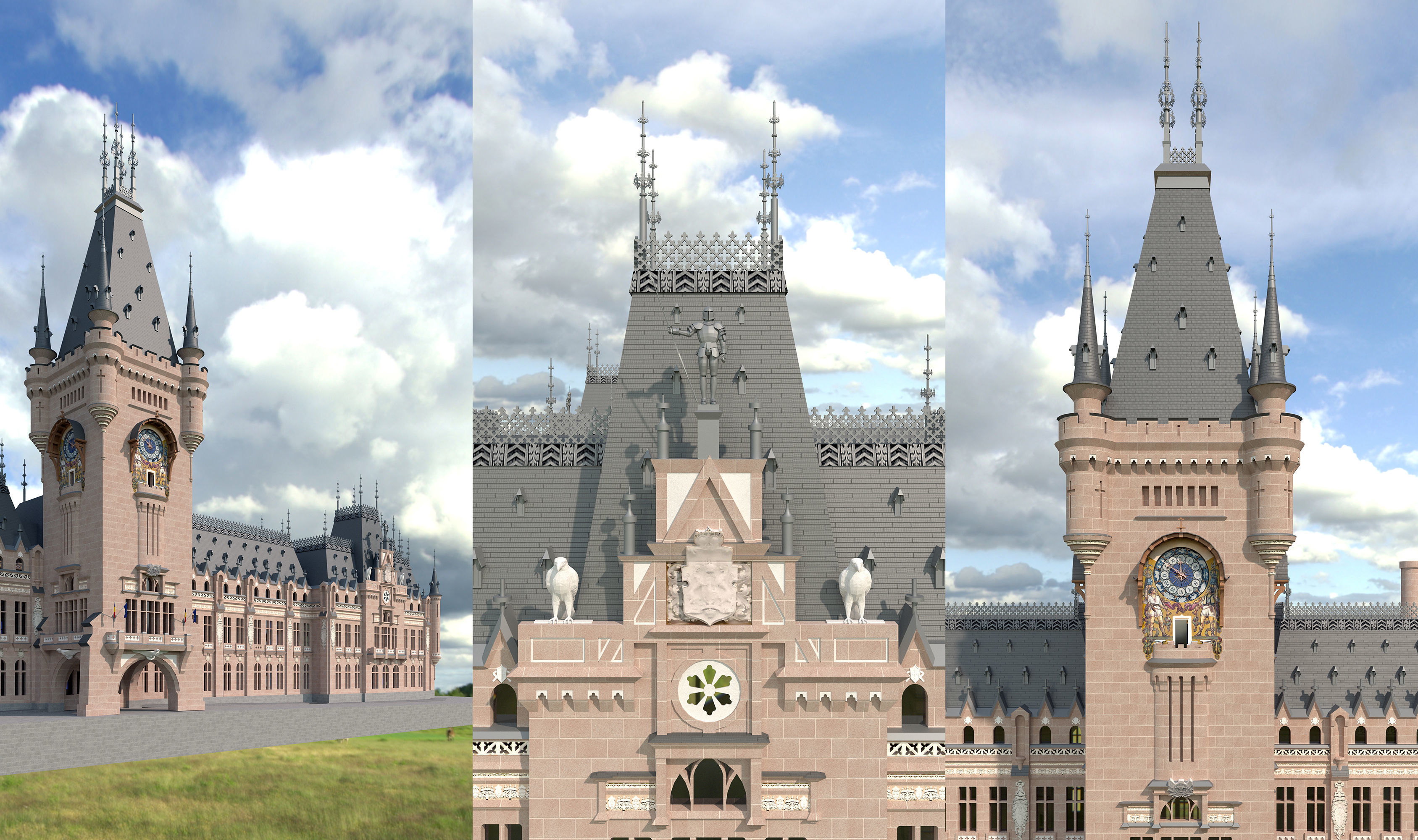 Palace of Culture - Palatul Culturii Iasi 3D model_6