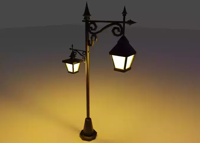 Cartoon Lamp Post