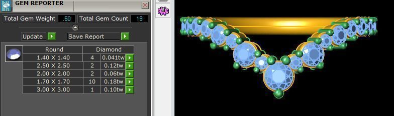 Golden Round Diamond Crown Ring  3D print model_5