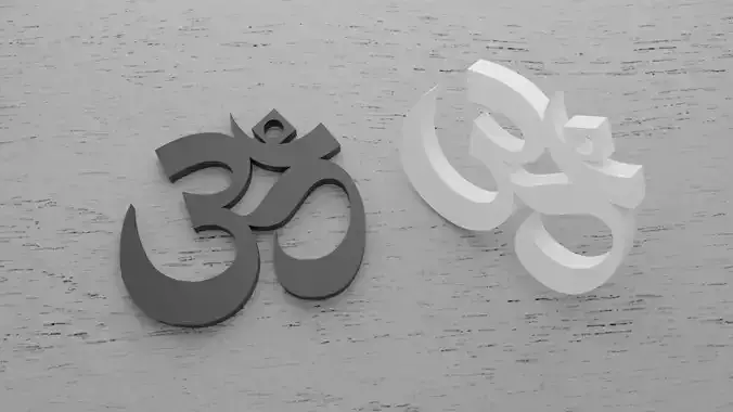 Chaveiro Namaste 3D print model