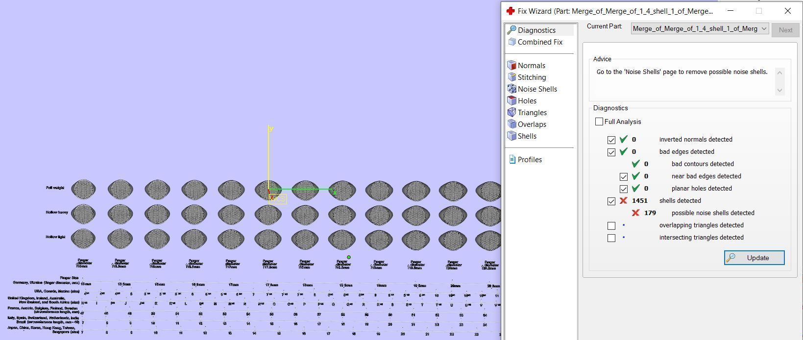Signet rings set ROUND top 3D print model_16