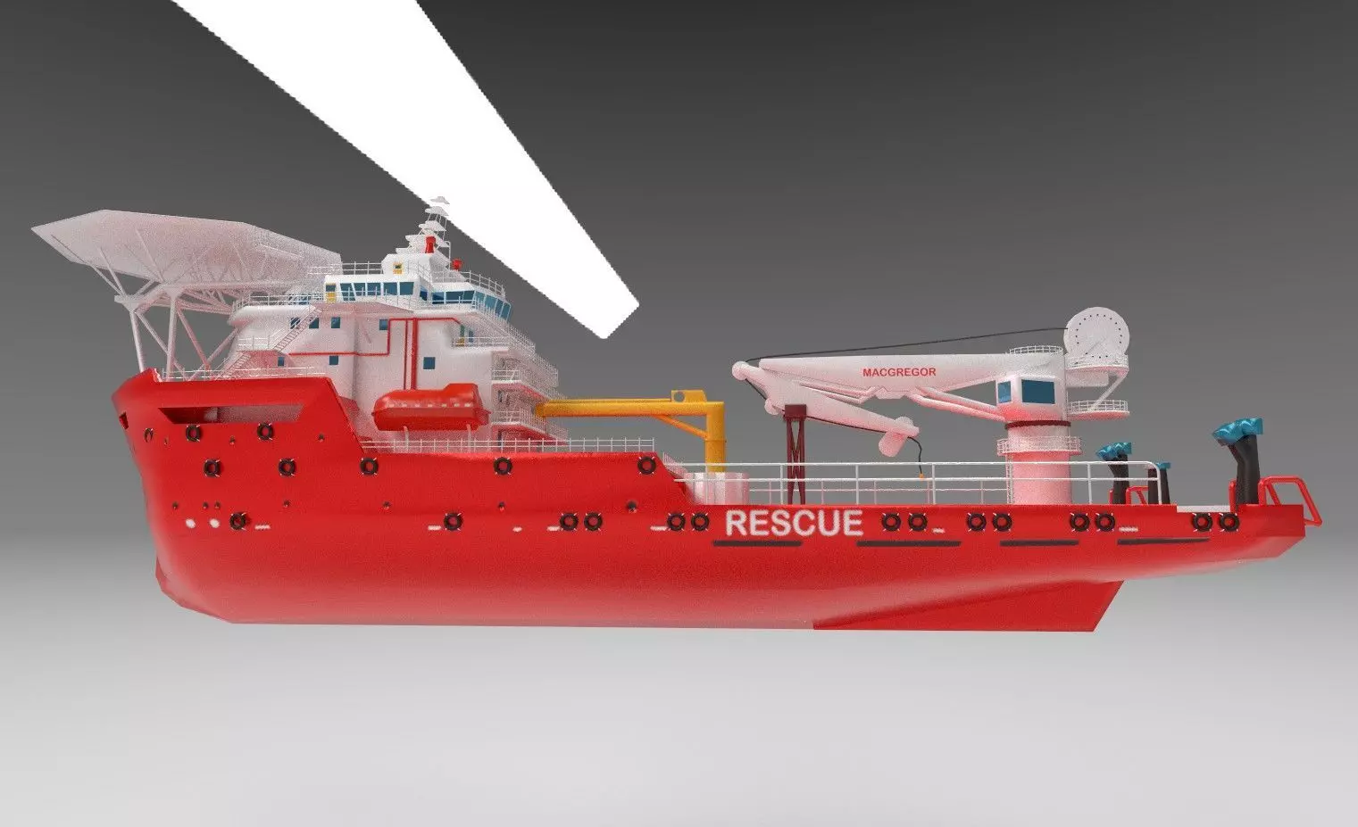 Multi purpose vessel  Low-poly 3D model_0