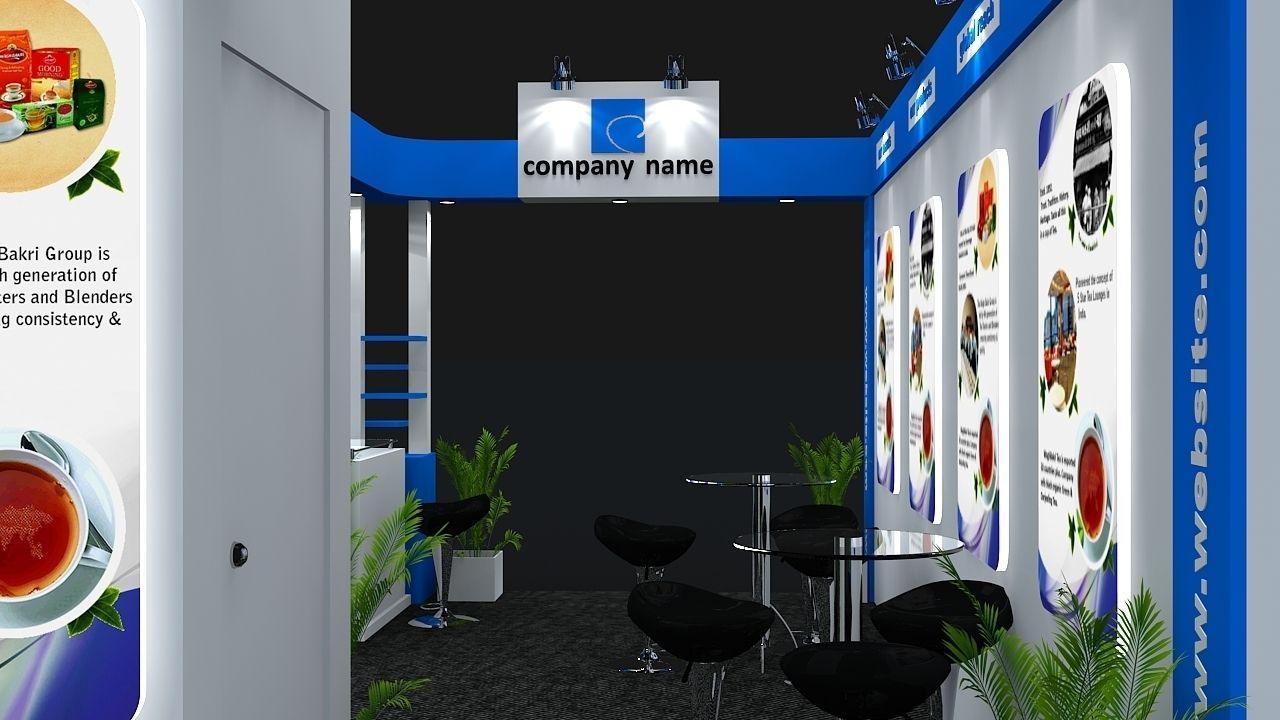 Exhibition Booth 3D Model 6 mtr x 3 mtr 3D model_7