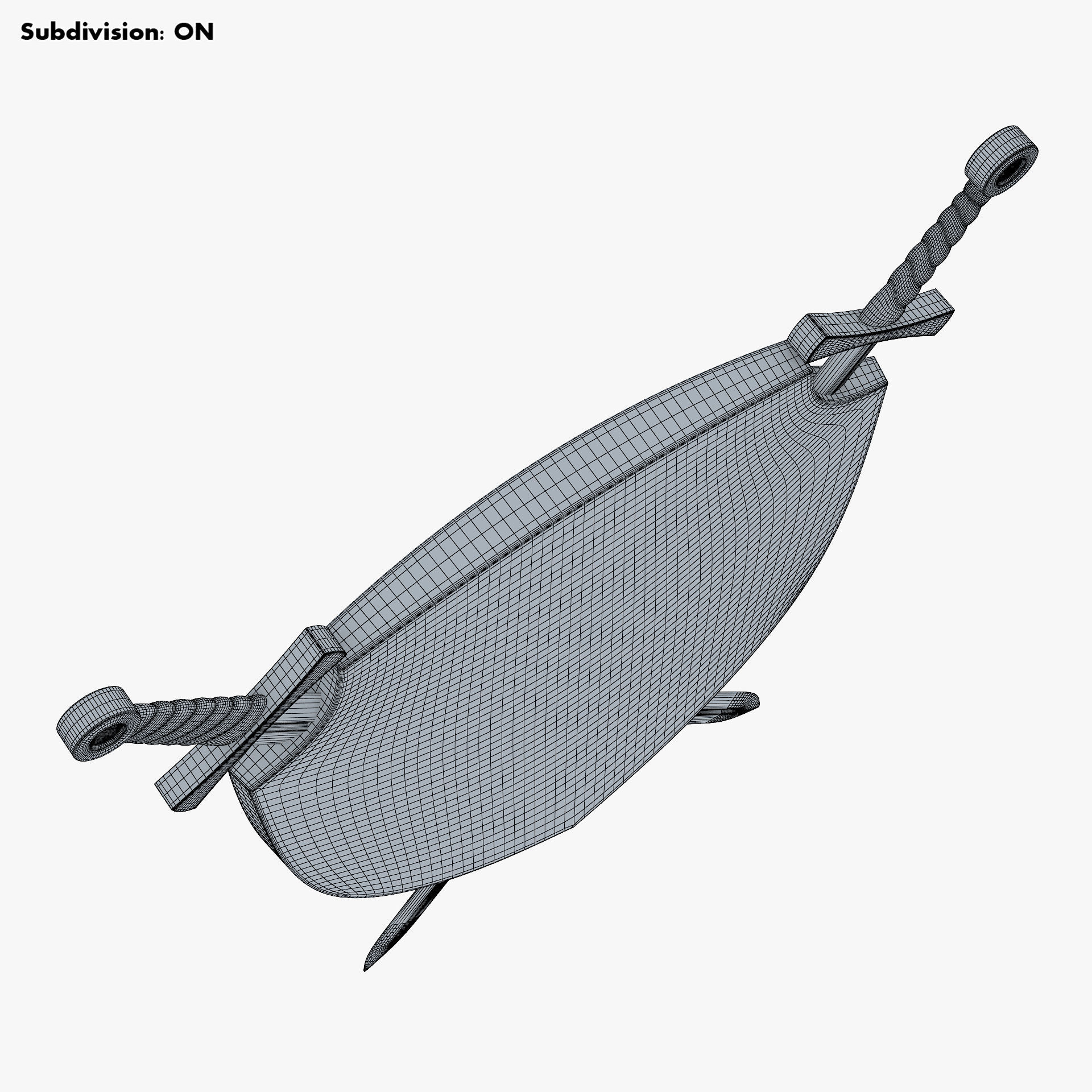 Coat of Arms of Ukraine M 1 3D model_20