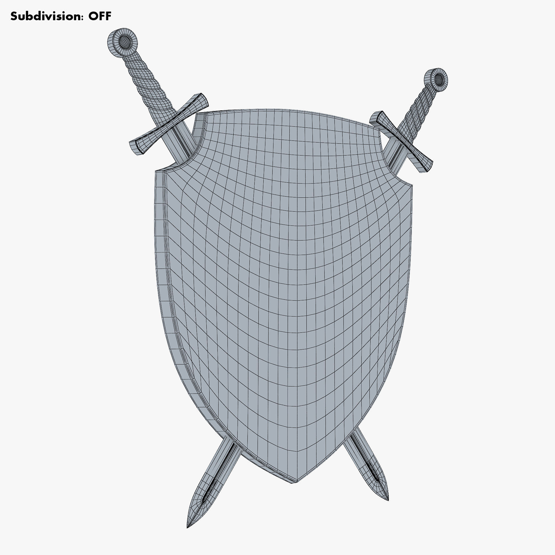 Coat of Arms of Ukraine M 1 3D model_19