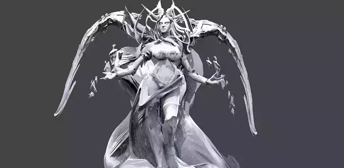 High Angel Guardian 2 3D model