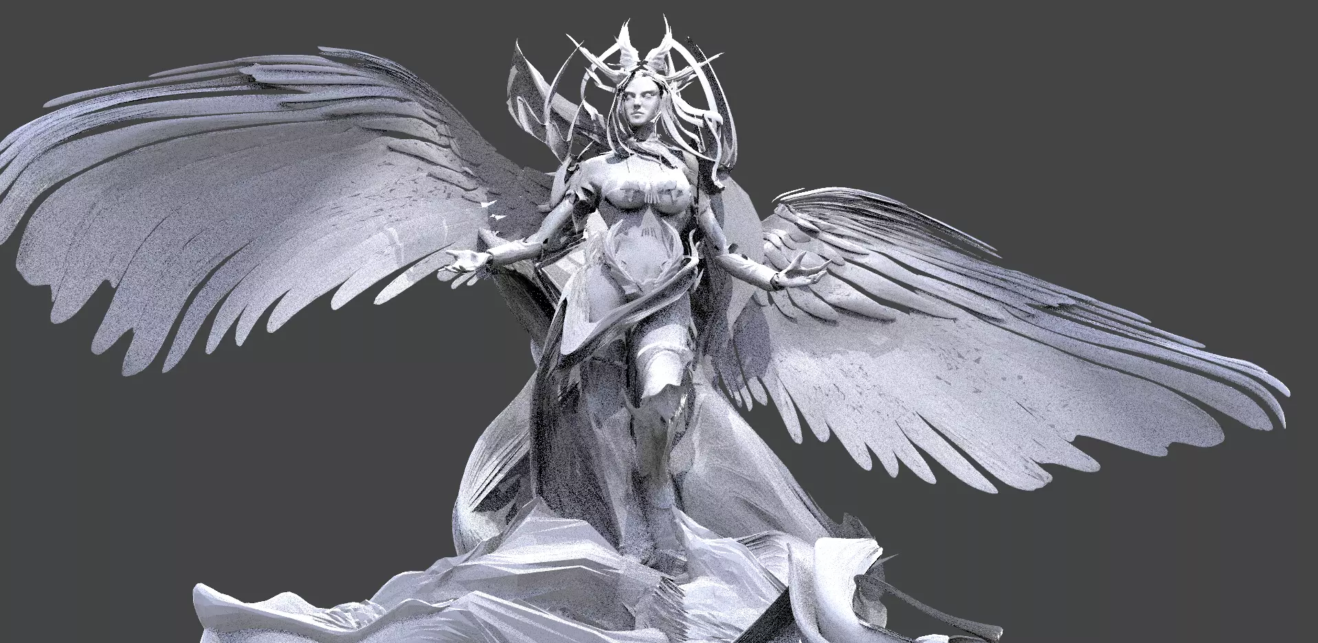 High Angel Guardian 3  3D model_0
