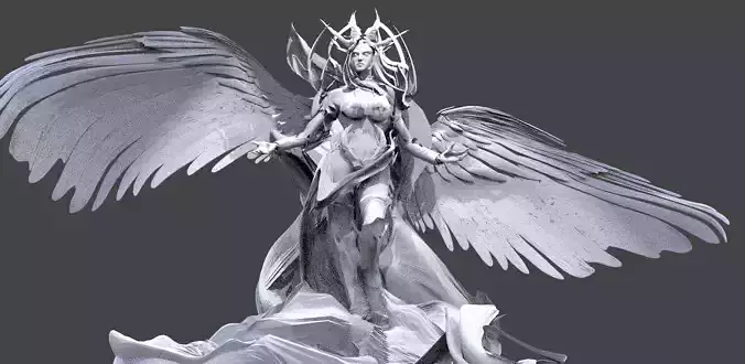 High Angel Guardian 3  3D model