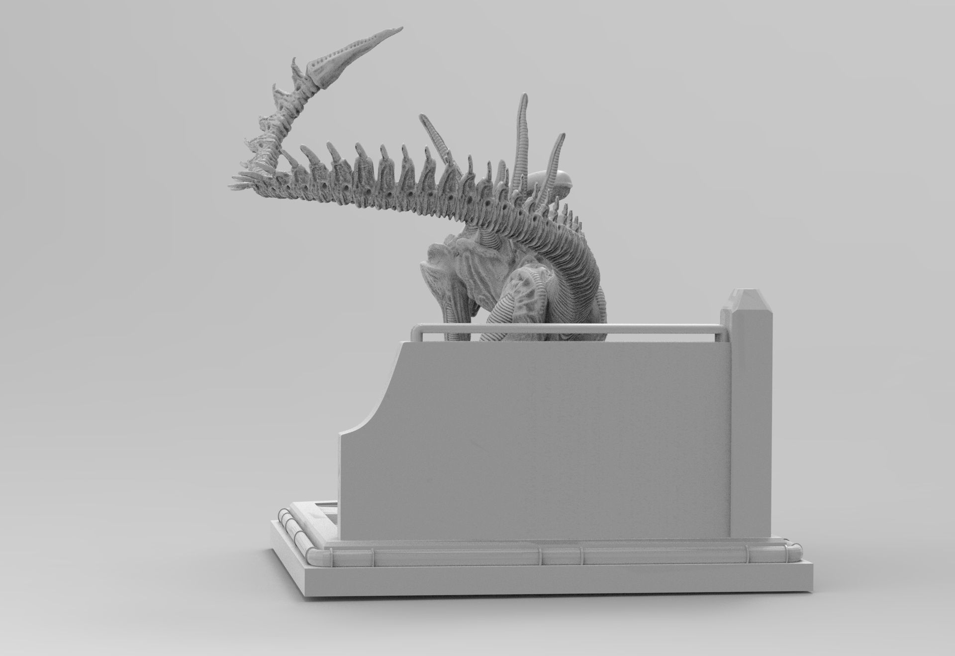 Alien Xenomorph Sewer Escape 3D Printing Diorama 3D print model_71