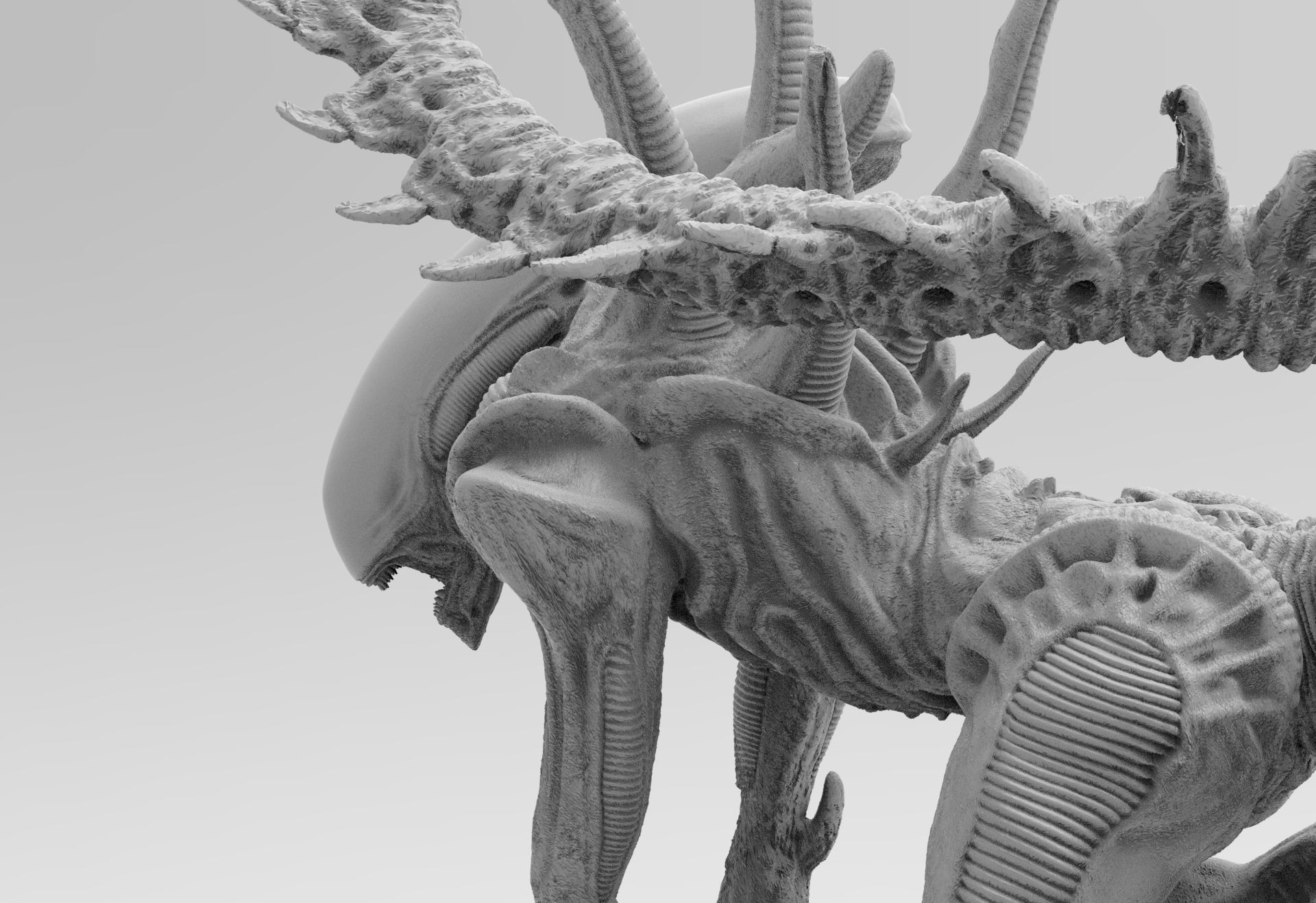 Alien Xenomorph Sewer Escape 3D Printing Diorama 3D print model_2