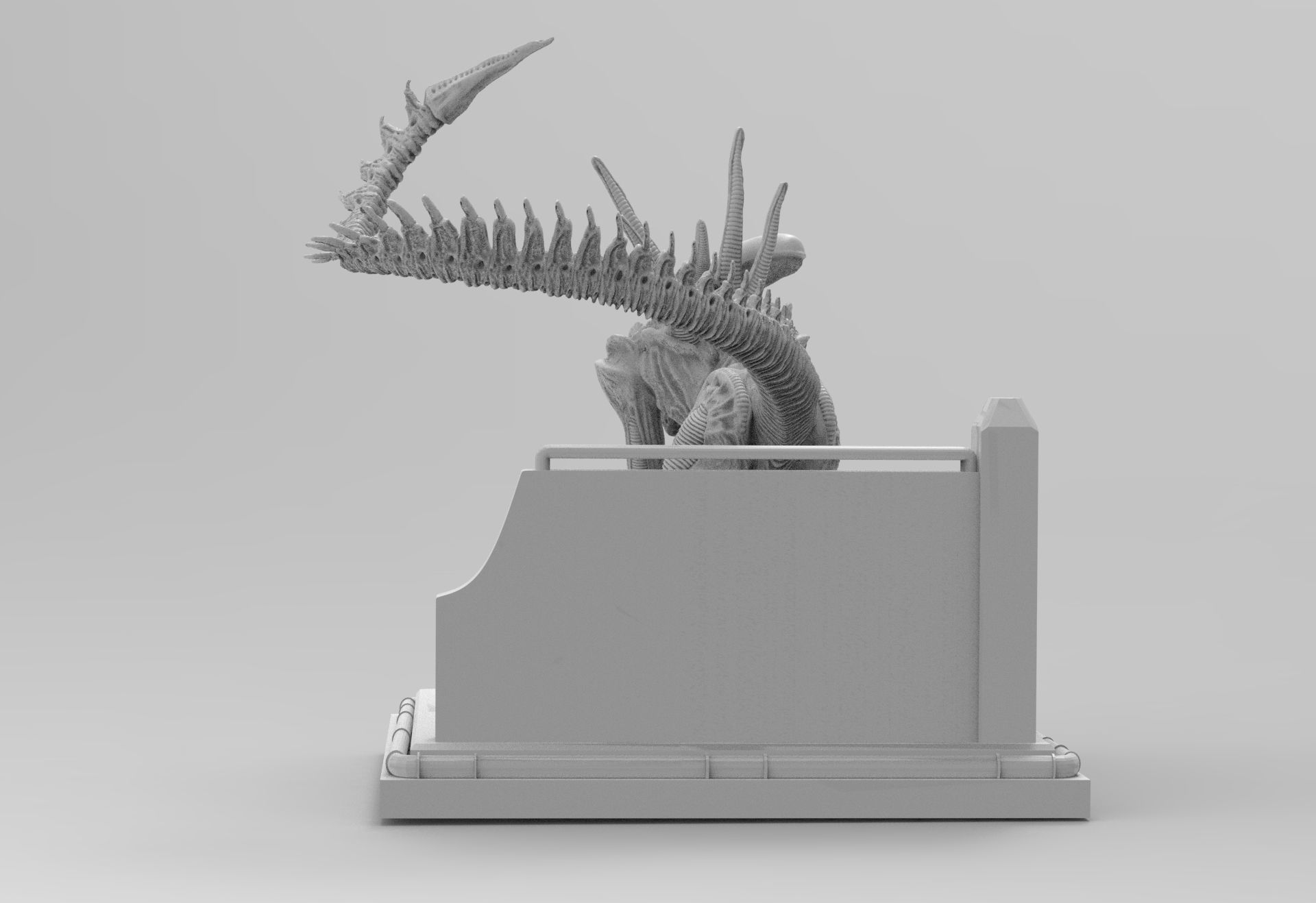 Alien Xenomorph Sewer Escape 3D Printing Diorama 3D print model_67