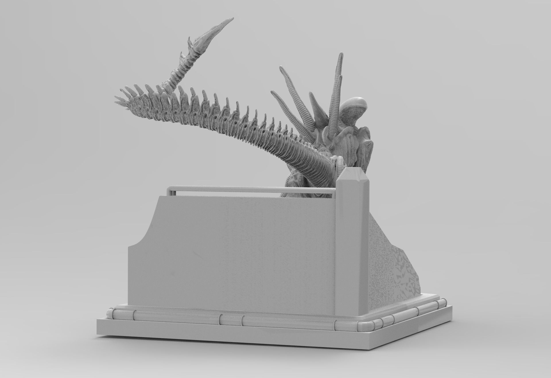 Alien Xenomorph Sewer Escape 3D Printing Diorama 3D print model_69
