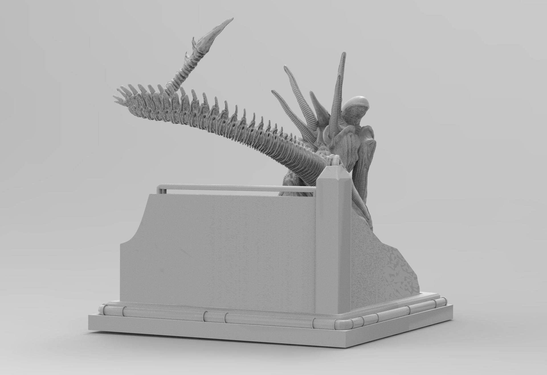 Alien Xenomorph Sewer Escape 3D Printing Diorama 3D print model_70