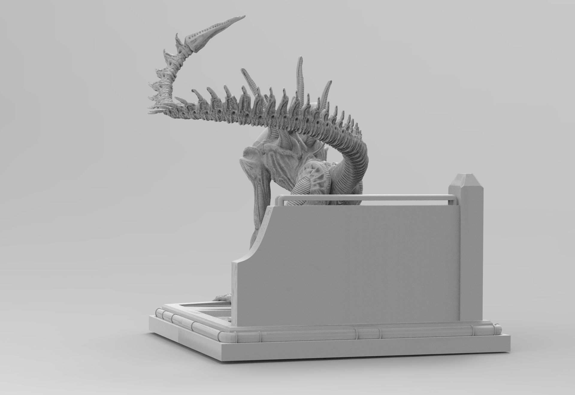 Alien Xenomorph Sewer Escape 3D Printing Diorama 3D print model_66