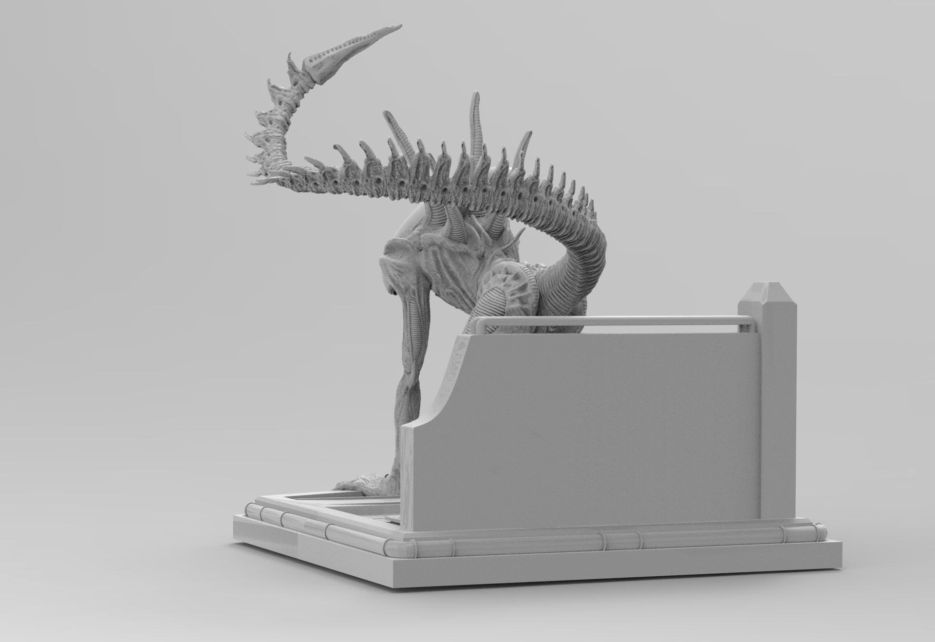 Alien Xenomorph Sewer Escape 3D Printing Diorama 3D print model_80