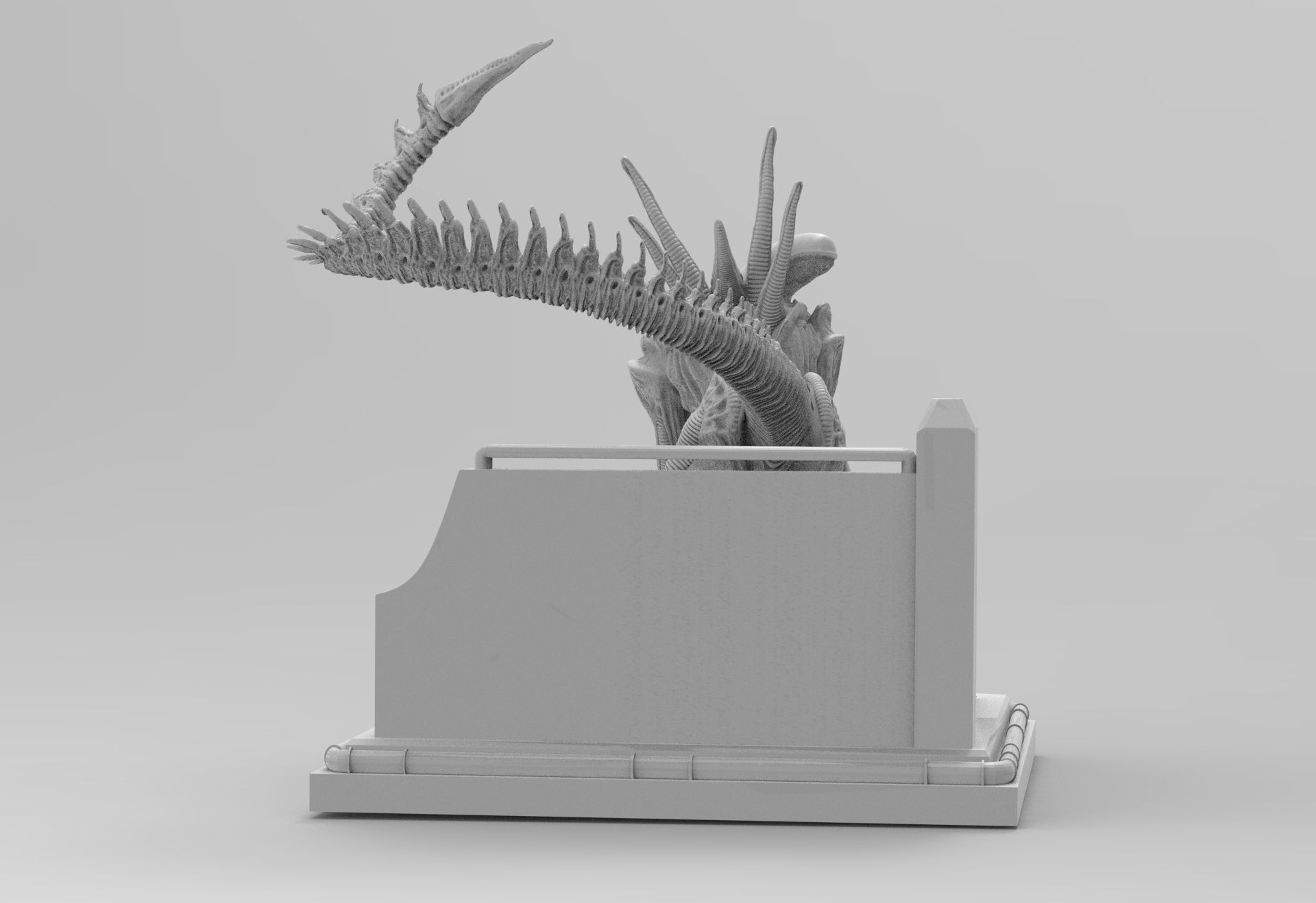 Alien Xenomorph Sewer Escape 3D Printing Diorama 3D print model_74