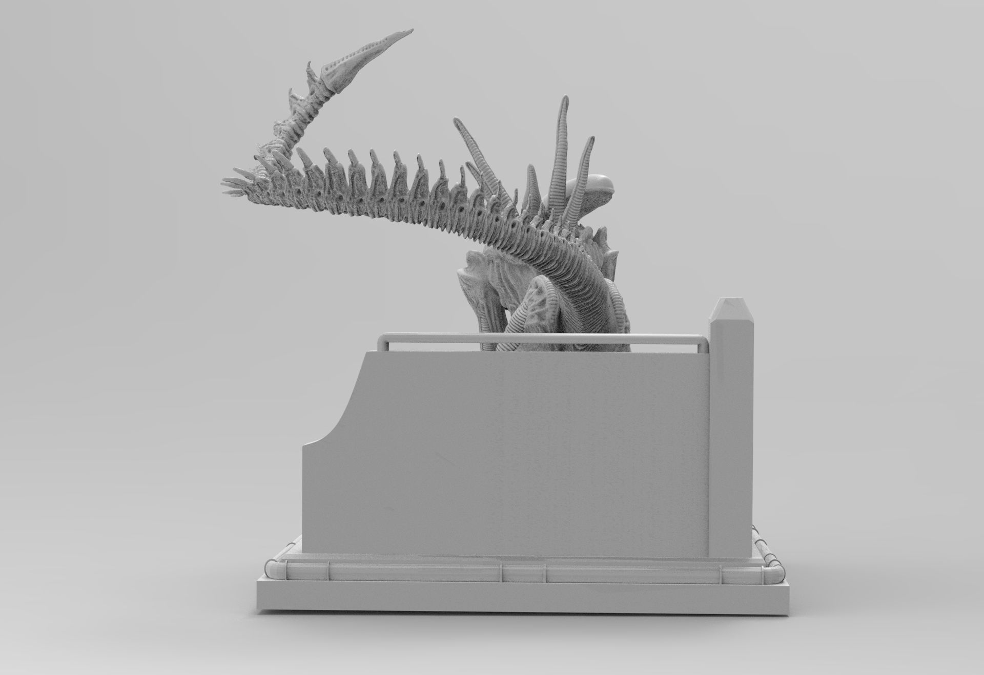Alien Xenomorph Sewer Escape 3D Printing Diorama 3D print model_73