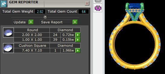 Cushion WG Ring 3D print model_6