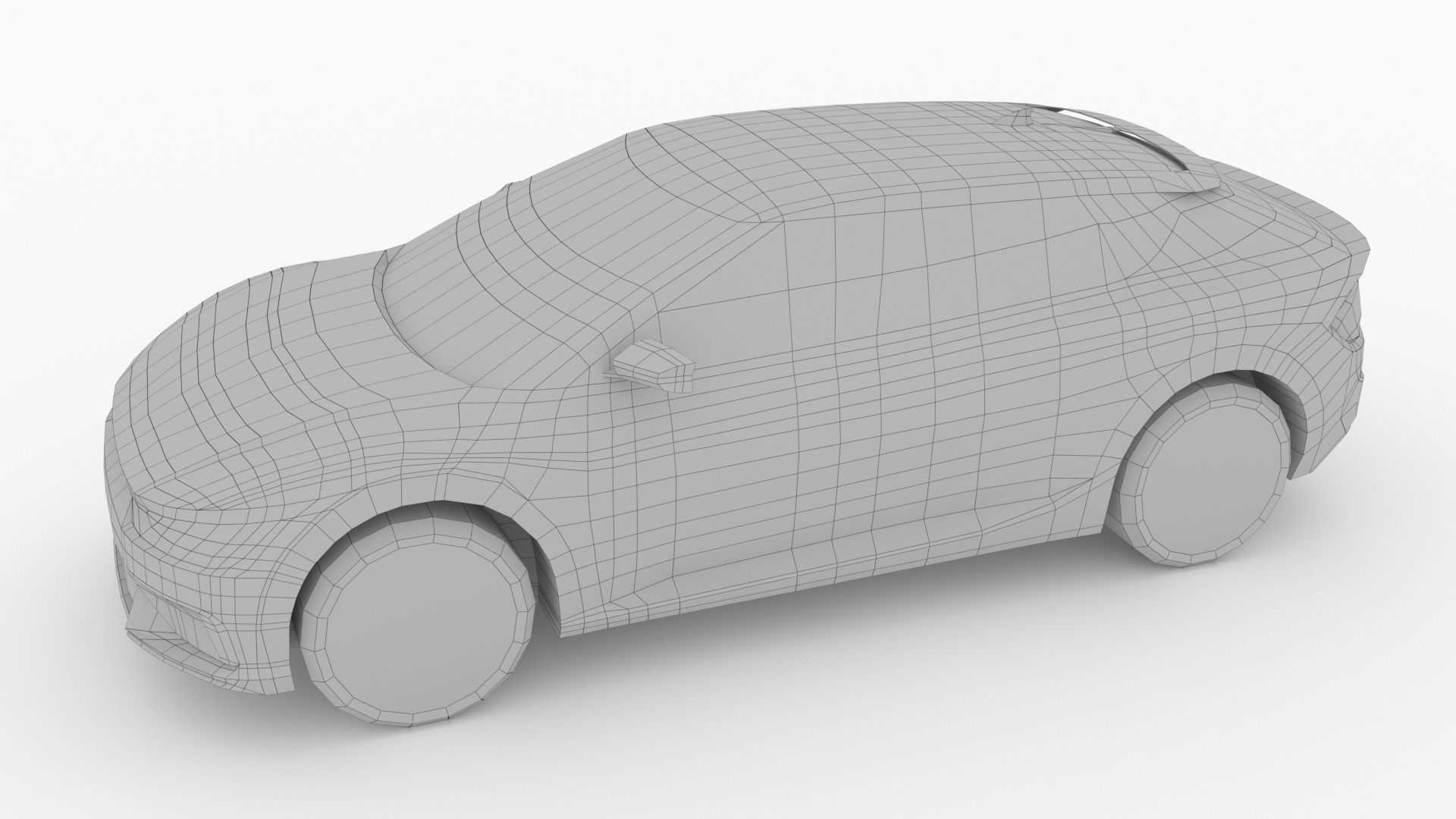 Kia EV6 2021 Low-poly 3D model_7