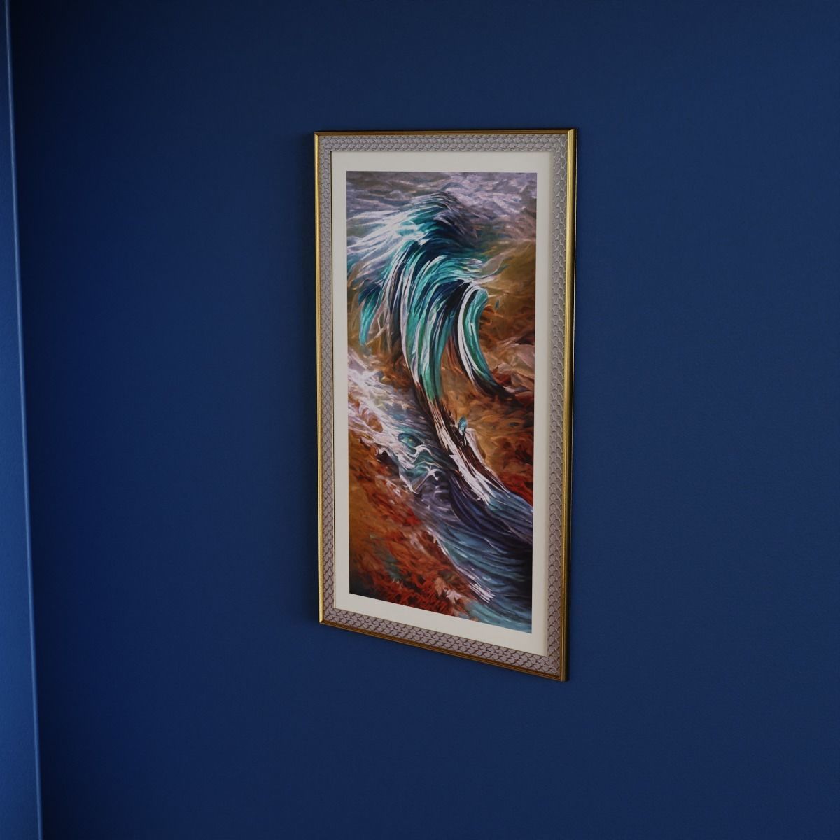 Framed Abstract Artwork 1 Low-poly 3D model_5