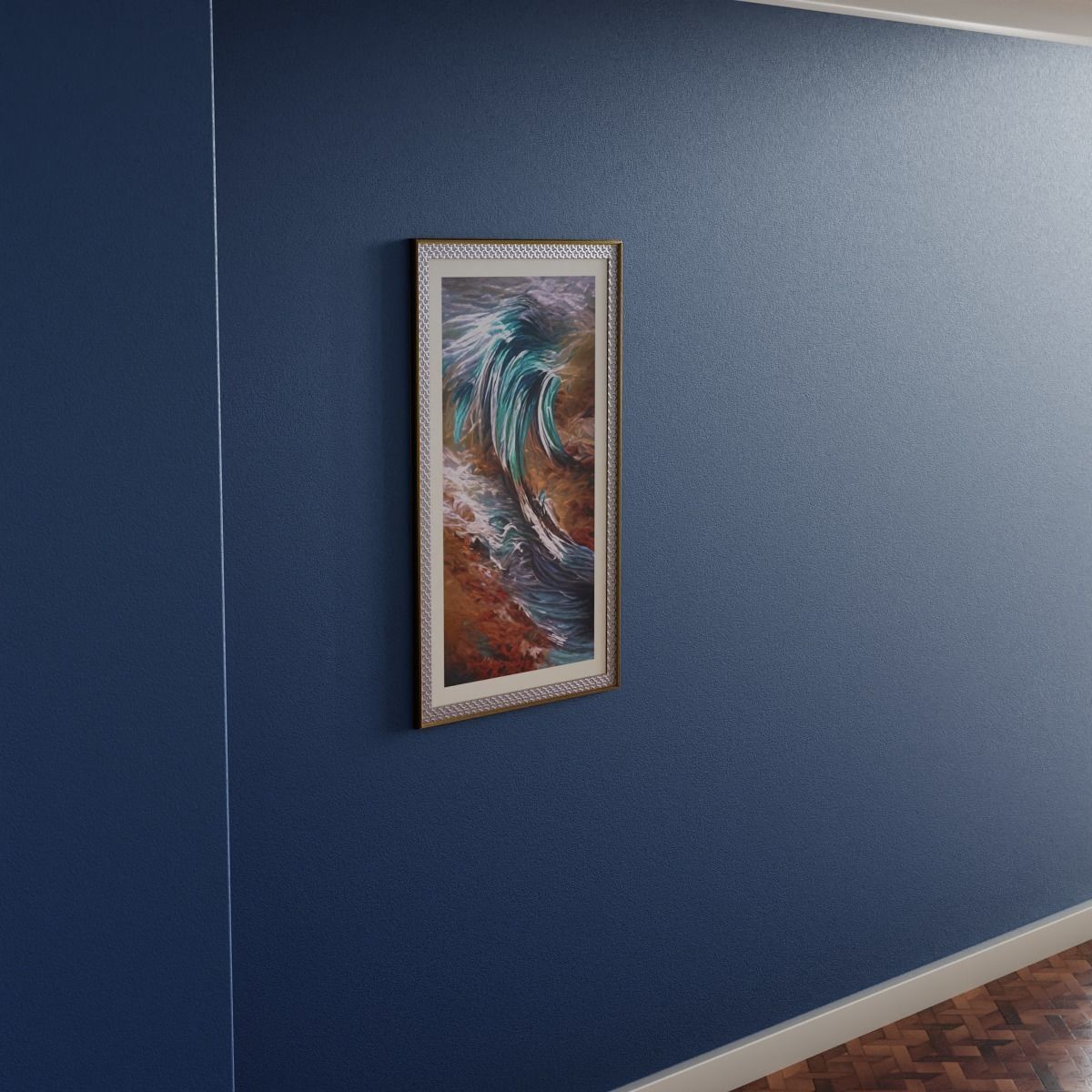 Framed Abstract Artwork 1 Low-poly 3D model_4