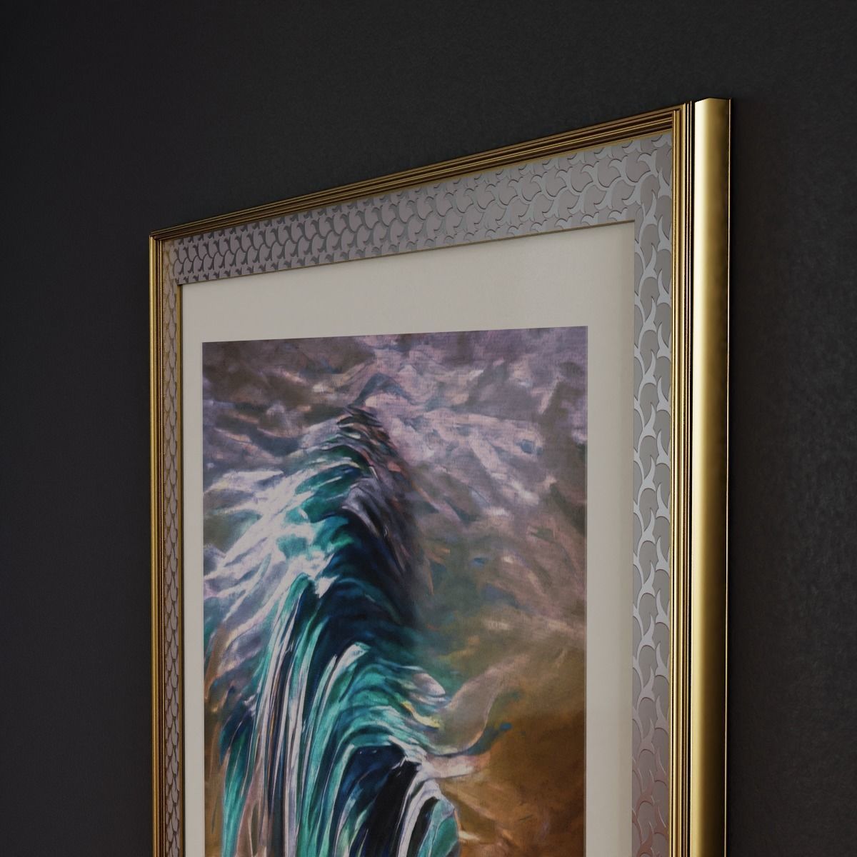 Framed Abstract Artwork 1 Low-poly 3D model_2