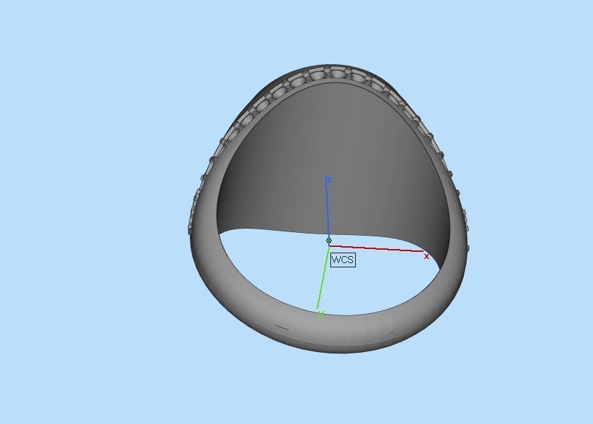 ring with stones and fleur-de-lis 3D print model_36